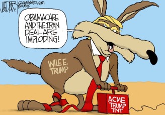 Obamacare imploding cartoon